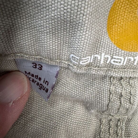 Carhartt Shorts Men's Size 32 Relaxed Fit Beige Color Great Condition! - Picture 7 of 8